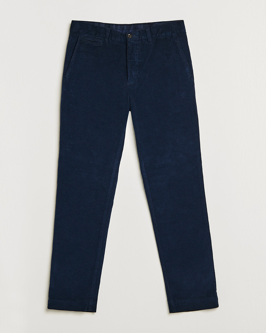 Heren | Broeken | Morris | Criss Cuts Corduroy Slacks Blue