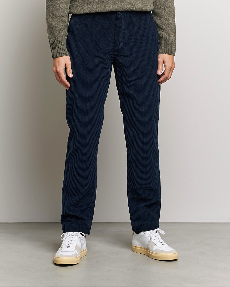 Heren | Broeken | Morris | Criss Cuts Corduroy Slacks Blue