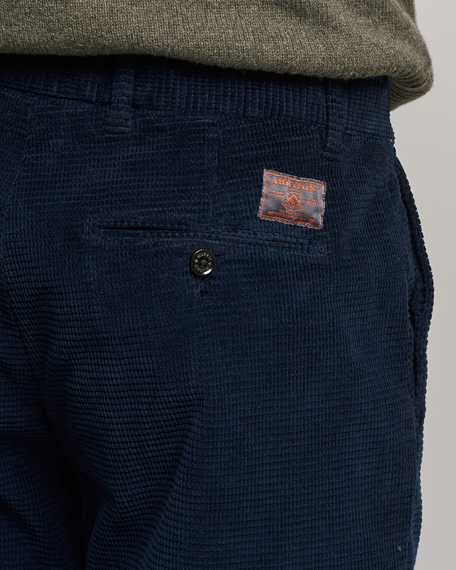 Heren | Broeken | Morris | Criss Cuts Corduroy Slacks Blue