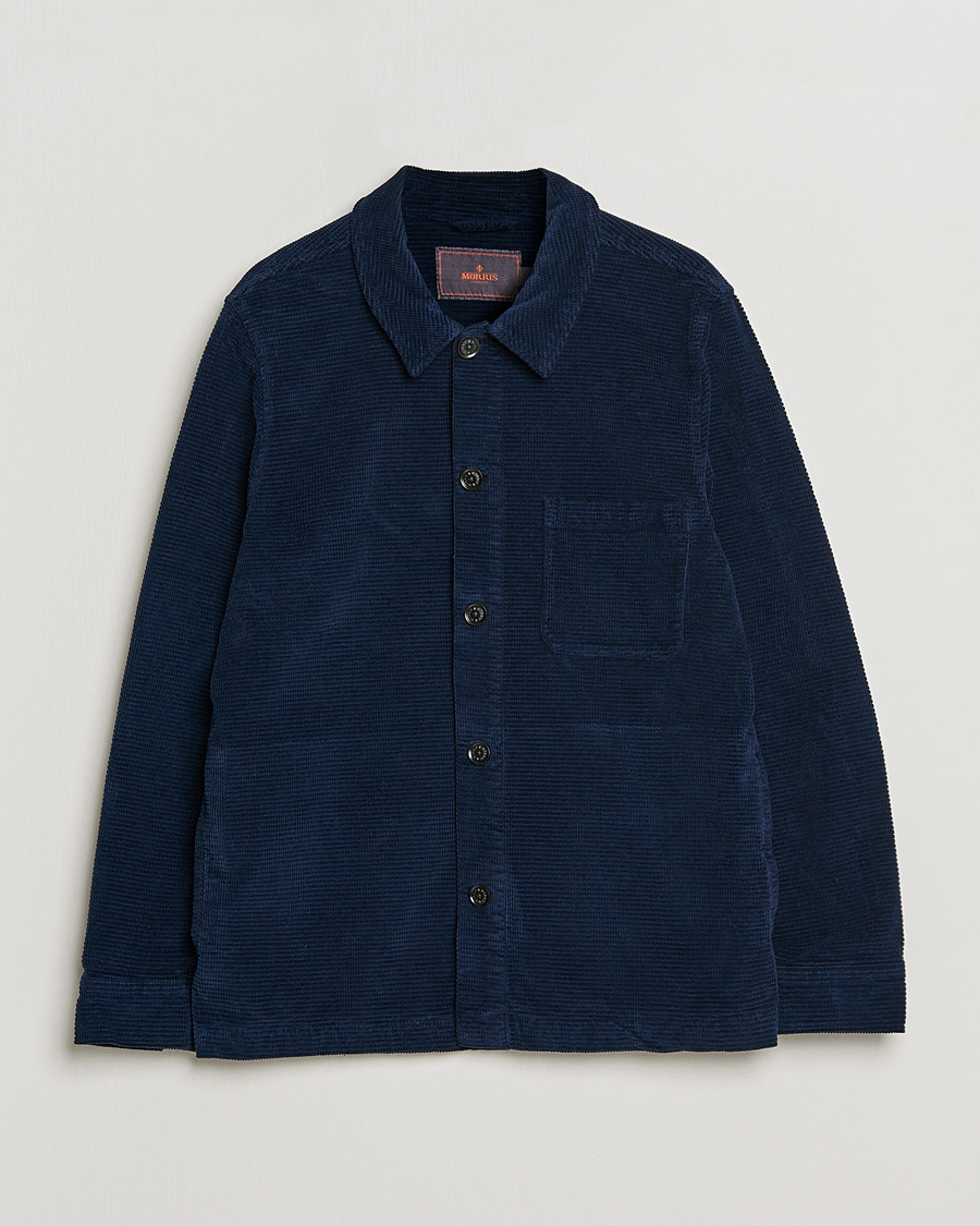 Heren | Overhemden | Morris | Criss Cuts Corduroy Shirt Jacket Blue
