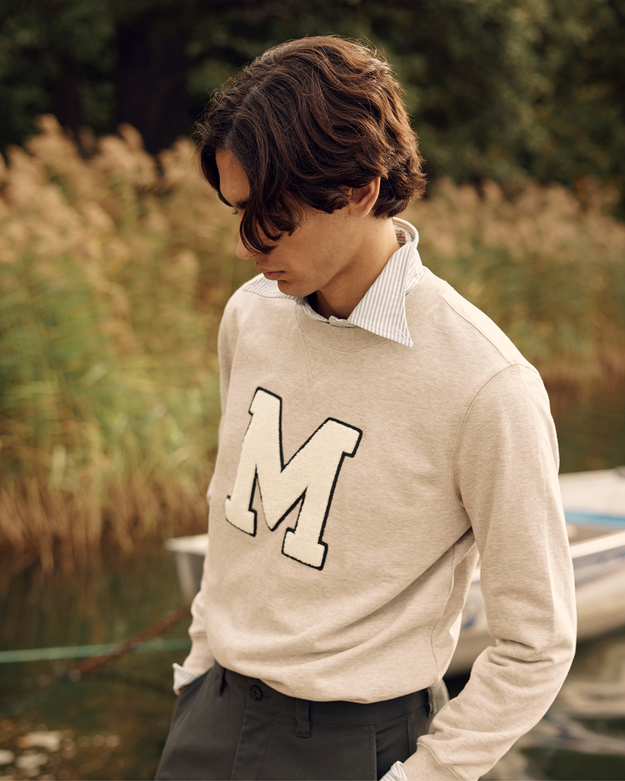 Heren | Truien | Morris | Leoni Logo Sweatshirt Khaki