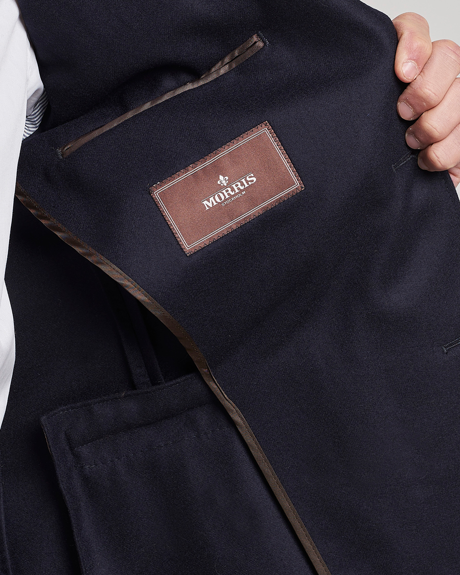 Heren | Blazers | Morris Heritage | Keith Flannel Suit Blazer Navy
