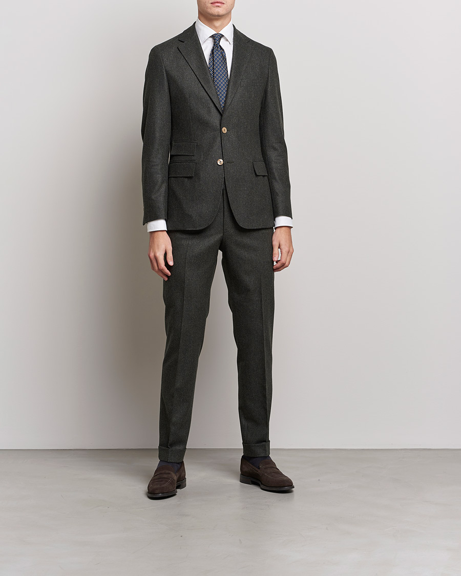 Heren | Blazers | Morris Heritage | Keith Flannel Suit Blazer Green