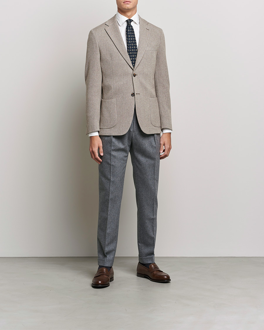 Heren | Blazers | Morris Heritage | Mike Cashmere Blazer Khaki