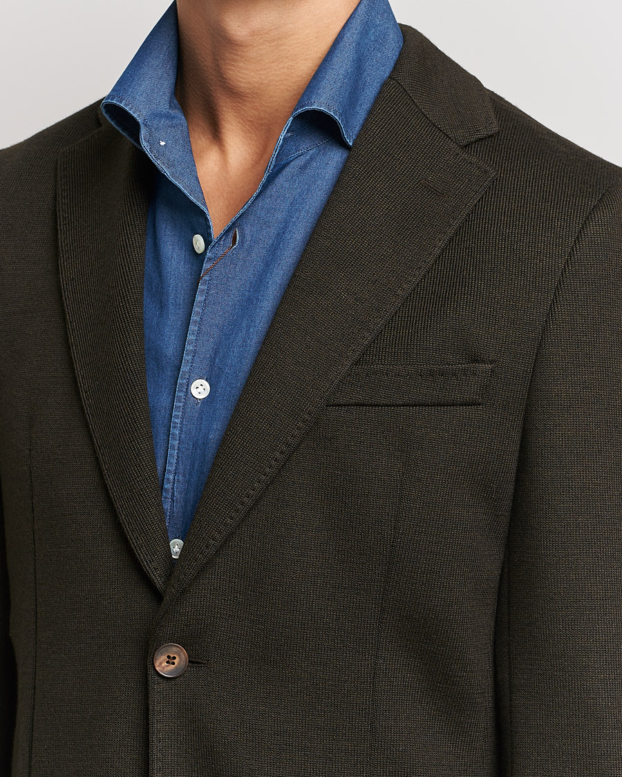 Heren | Blazers | Morris Heritage | Mike Wool Jersey Blazer Brown