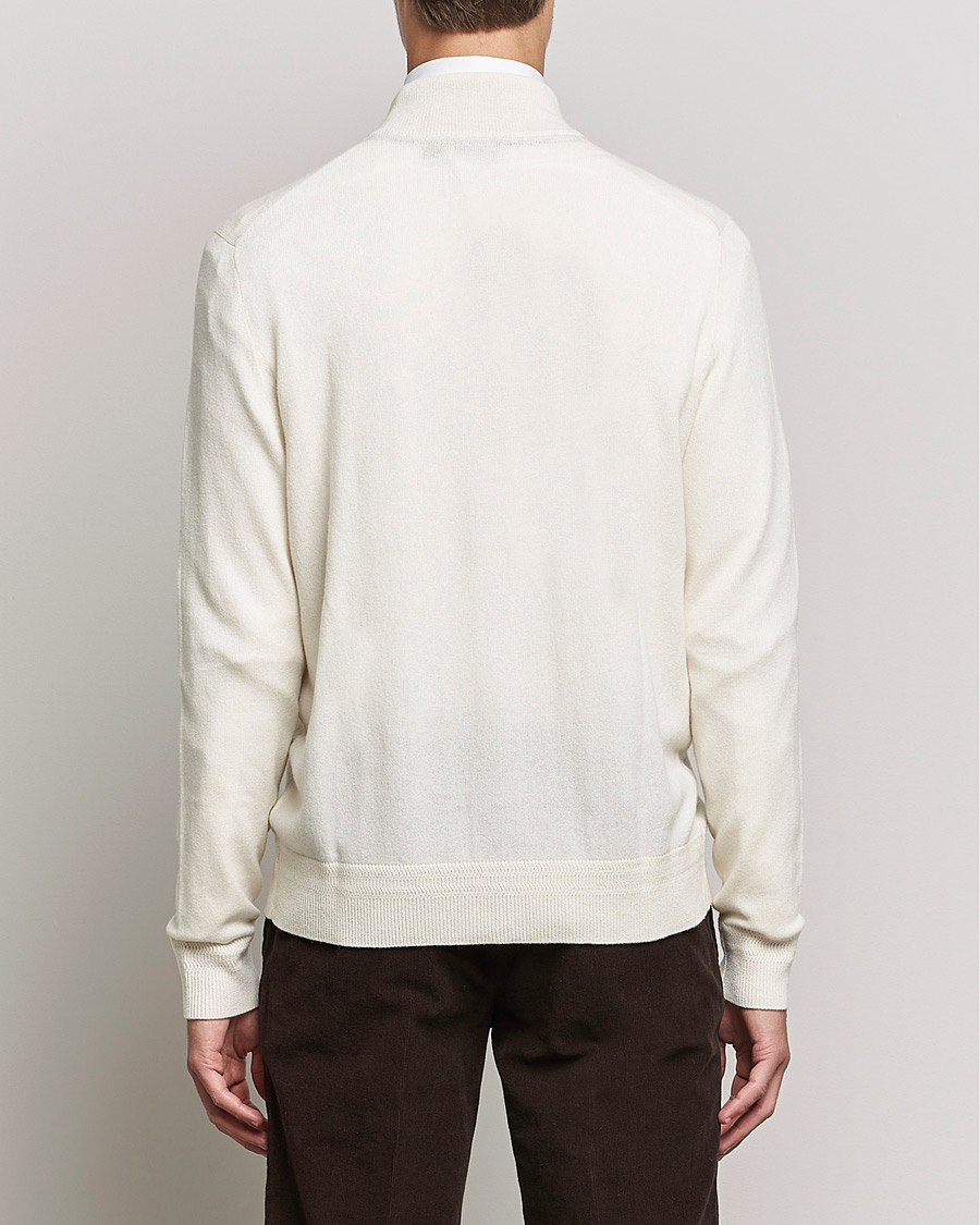 Heren | Truien | Morris Heritage | Dalton Wool/Cashmere Full Zip Off White