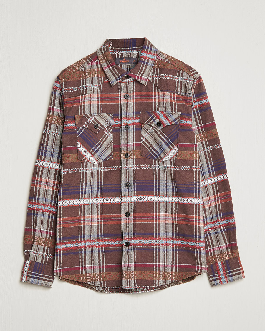 Heren | Overhemden | Morris | Walton Inca Overshirt Brown