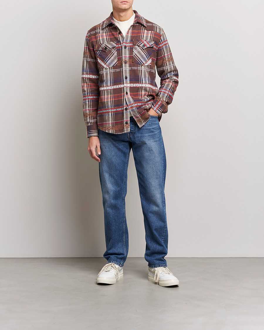 Heren | Overhemden | Morris | Walton Inca Overshirt Brown