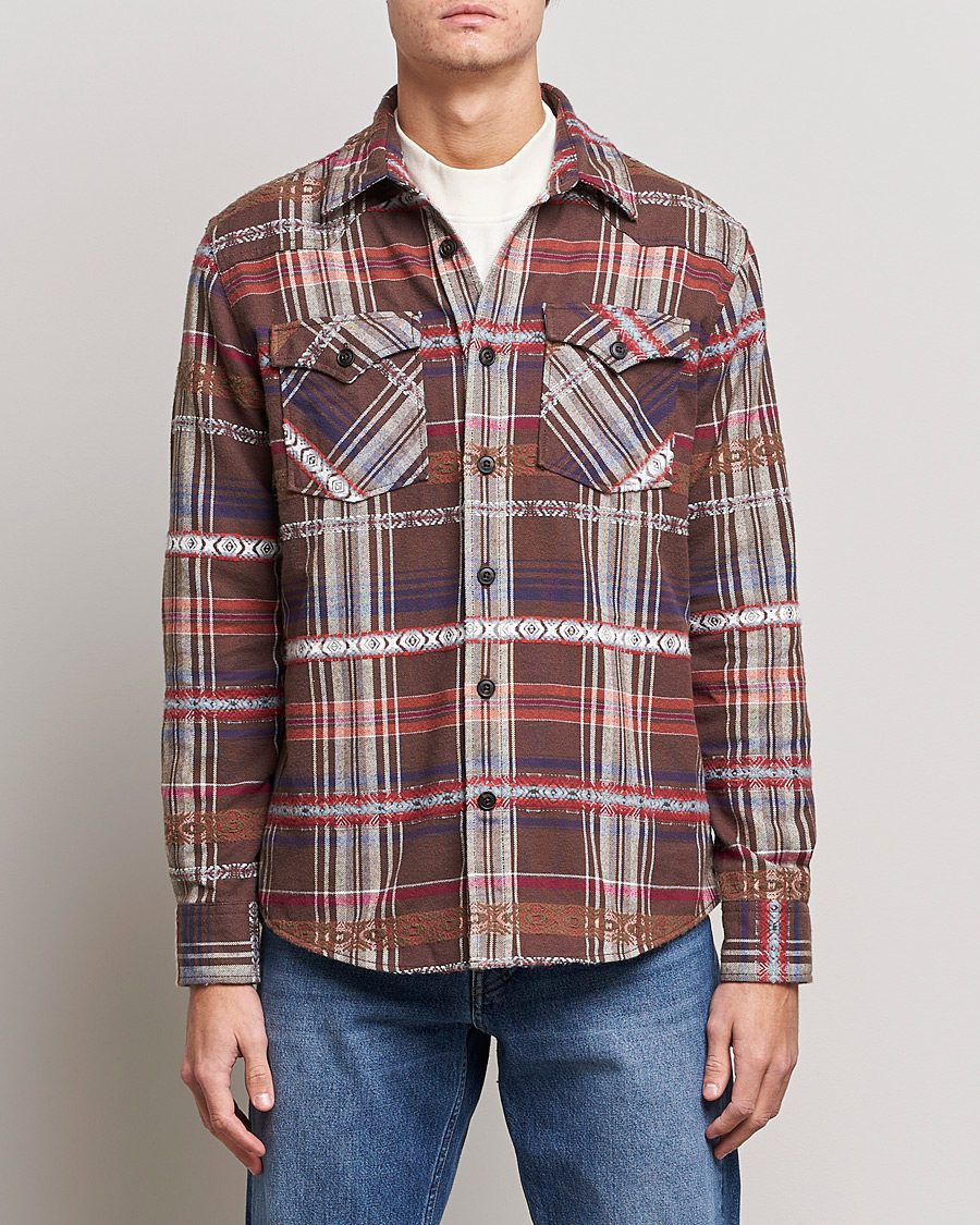 Heren | Overhemden | Morris | Walton Inca Overshirt Brown