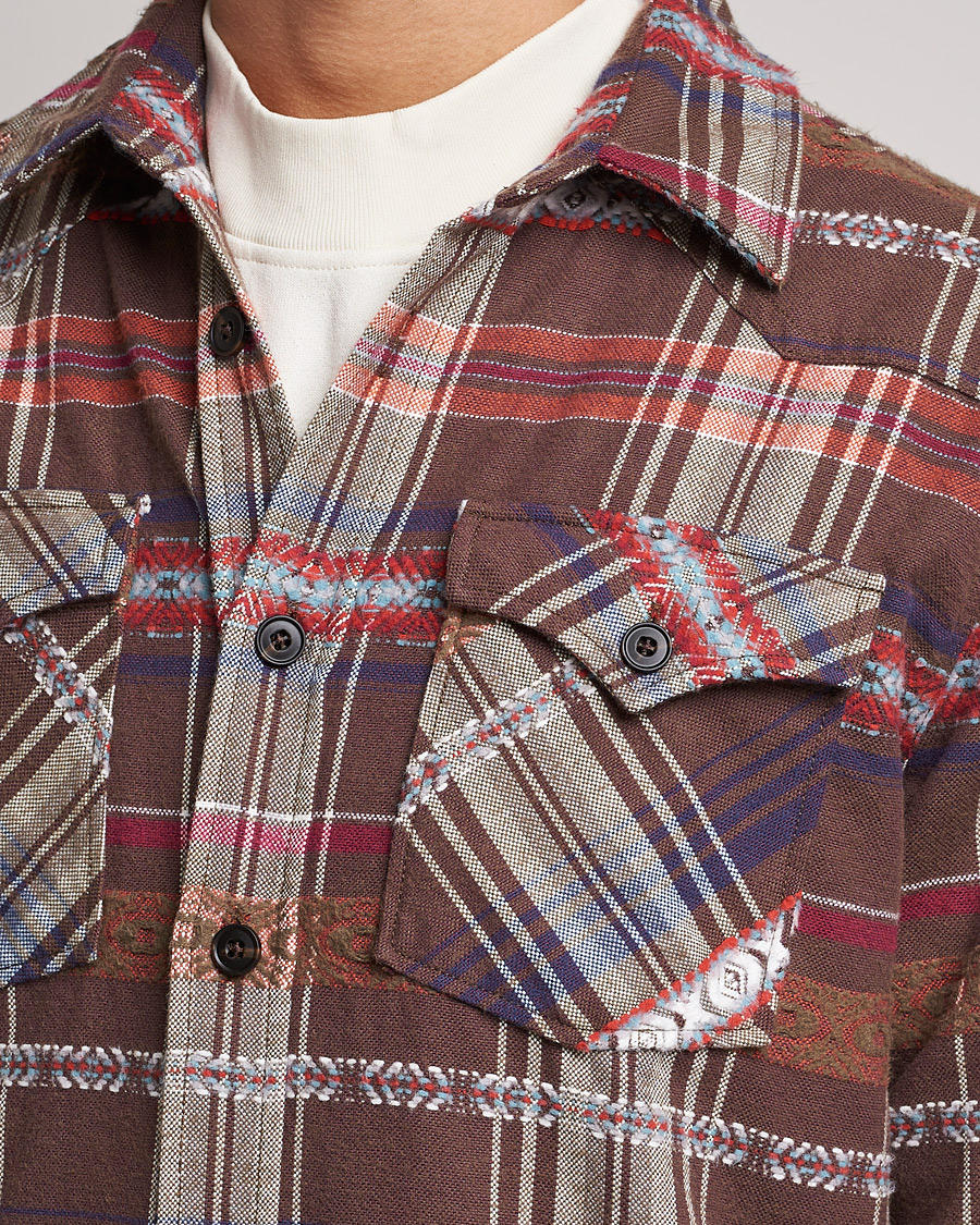 Heren | Overhemden | Morris | Walton Inca Overshirt Brown