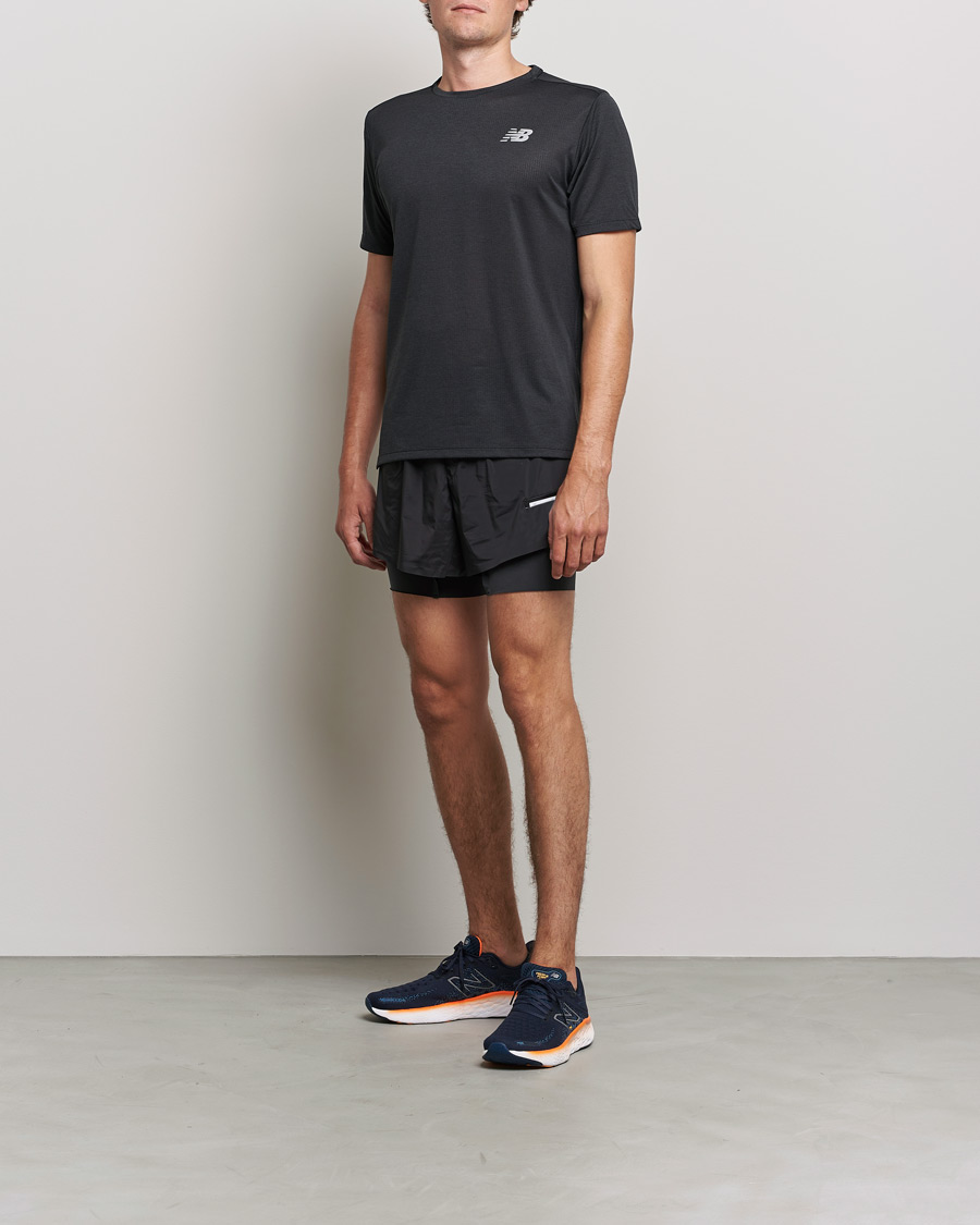 Heren | T-shirts | New Balance Running | Impact Run Short Sleeve T-Shirt Black
