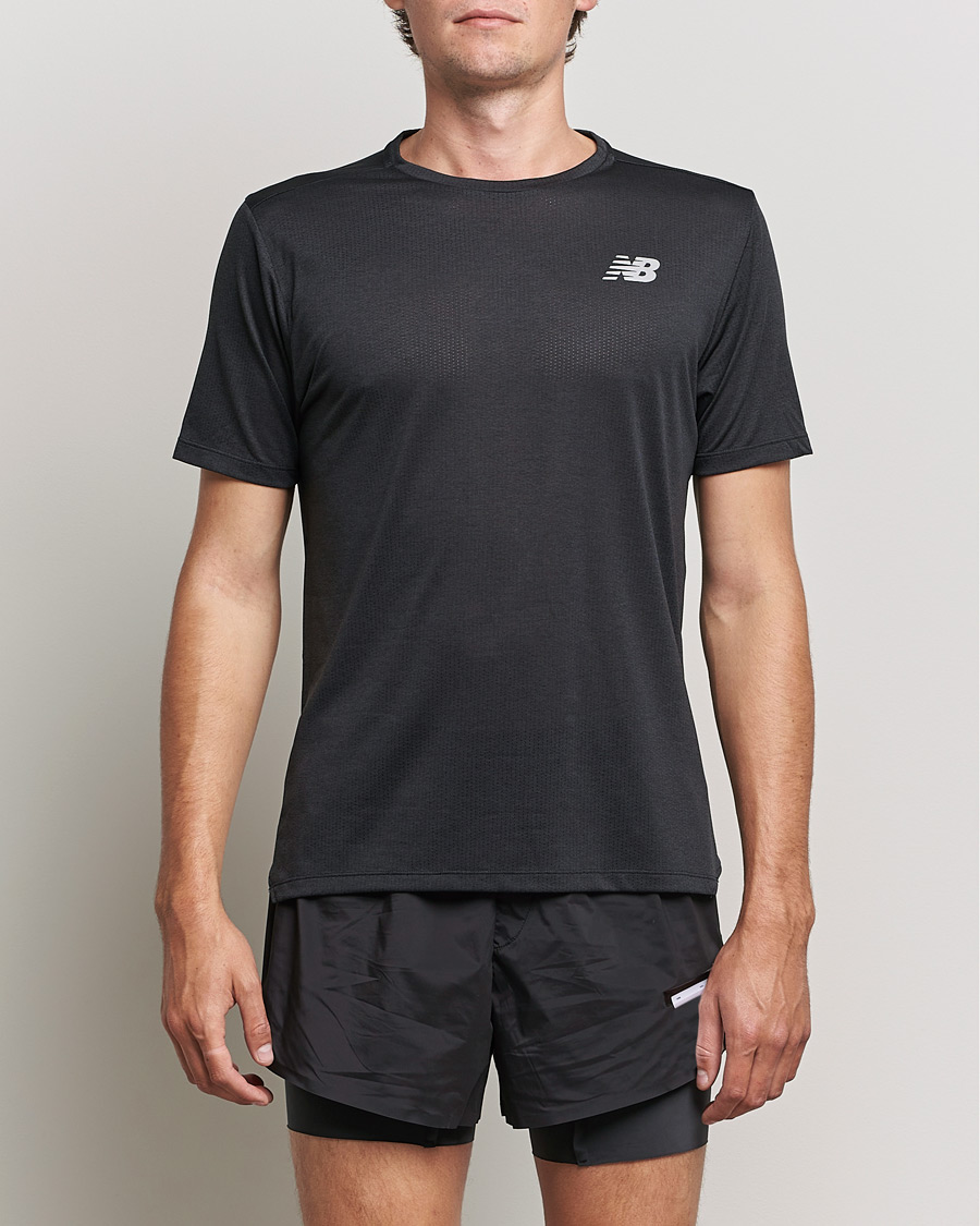 Heren | T-shirts | New Balance Running | Impact Run Short Sleeve T-Shirt Black
