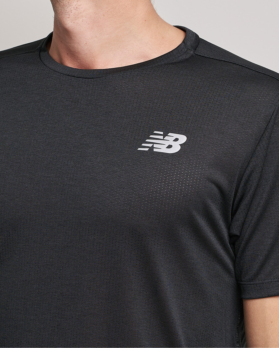 Heren | T-shirts | New Balance Running | Impact Run Short Sleeve T-Shirt Black