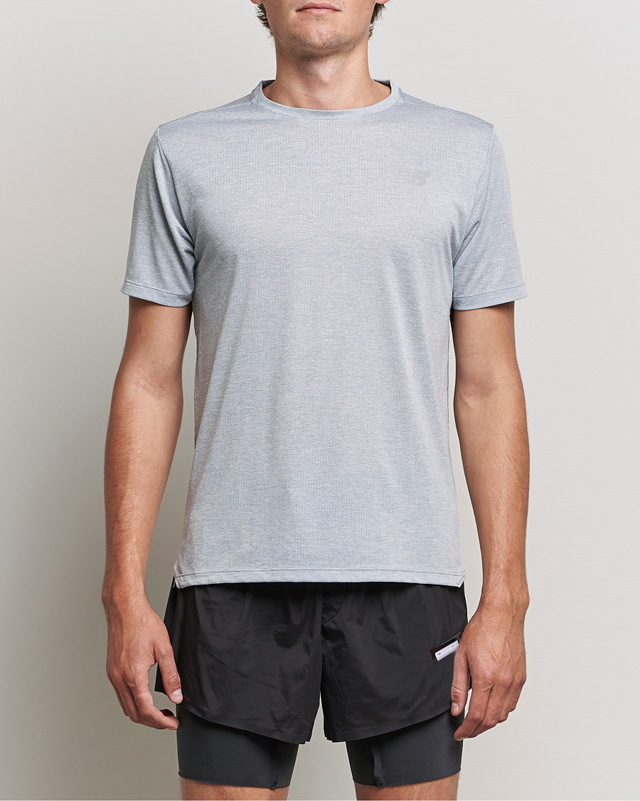 Heren | T-shirts | New Balance Running | Impact Run Short Sleeve T-Shirt Athletic Grey