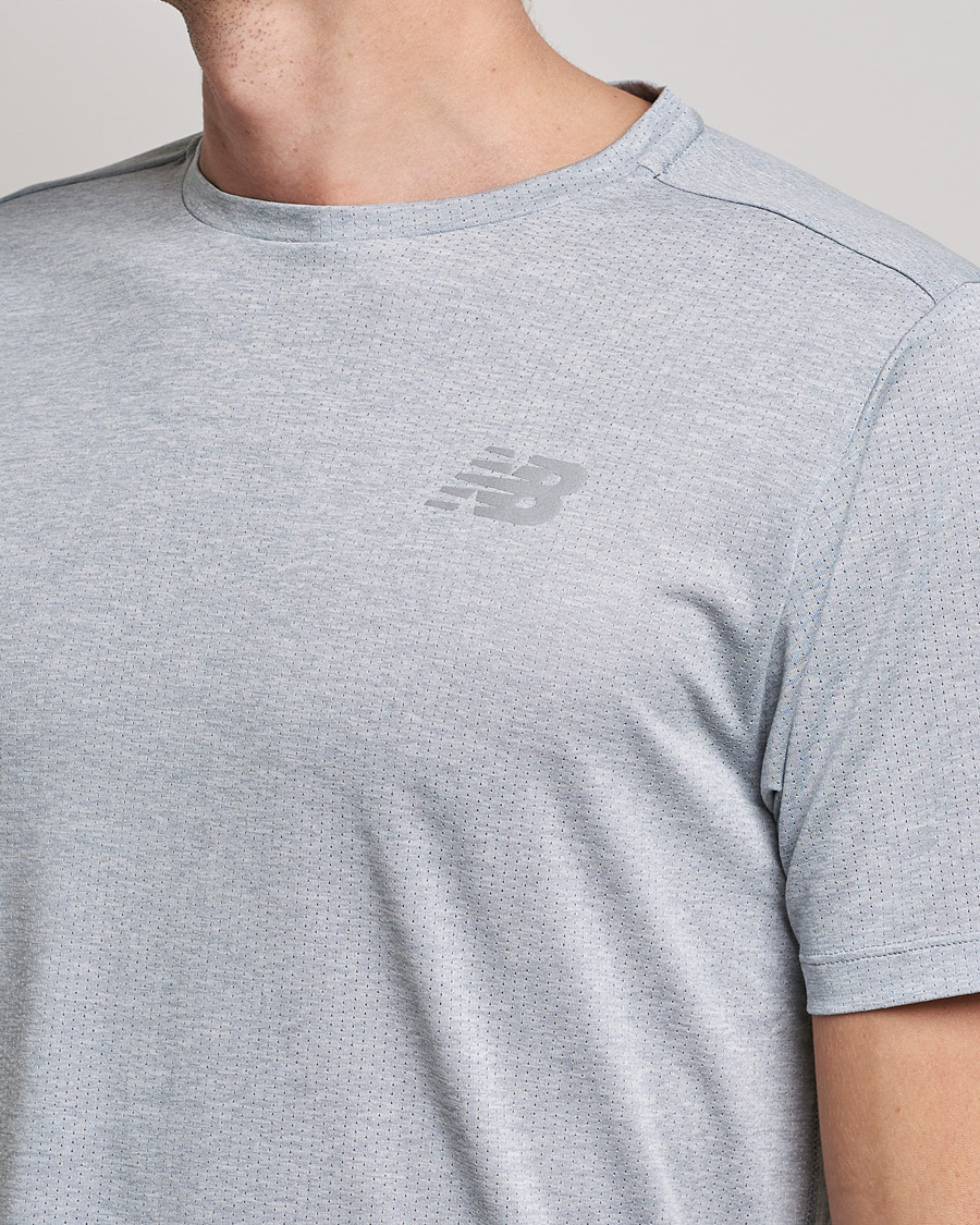 Heren | T-shirts | New Balance Running | Impact Run Short Sleeve T-Shirt Athletic Grey