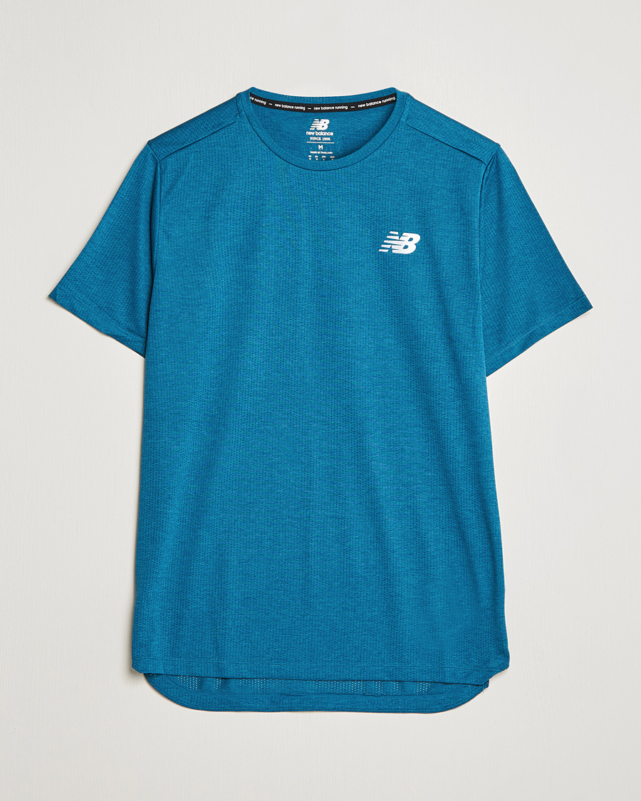 Heren | T-shirts | New Balance Running | Impact Run Short Sleeve T-Shirt Dark Moonstone