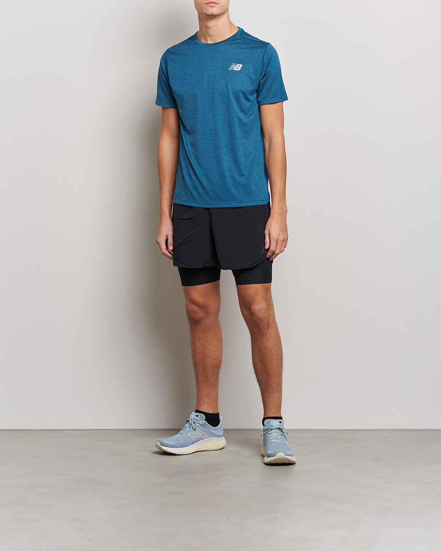 Heren | T-shirts | New Balance Running | Impact Run Short Sleeve T-Shirt Dark Moonstone