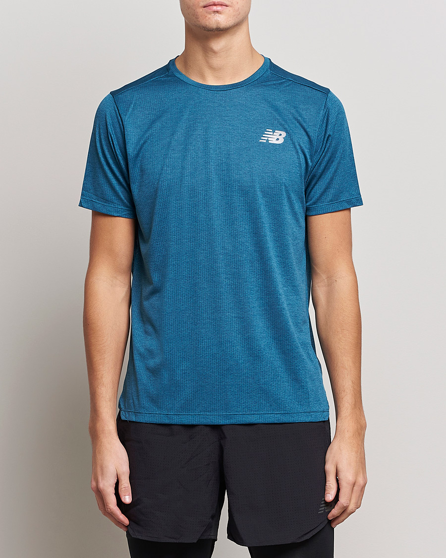 Heren | T-shirts | New Balance Running | Impact Run Short Sleeve T-Shirt Dark Moonstone