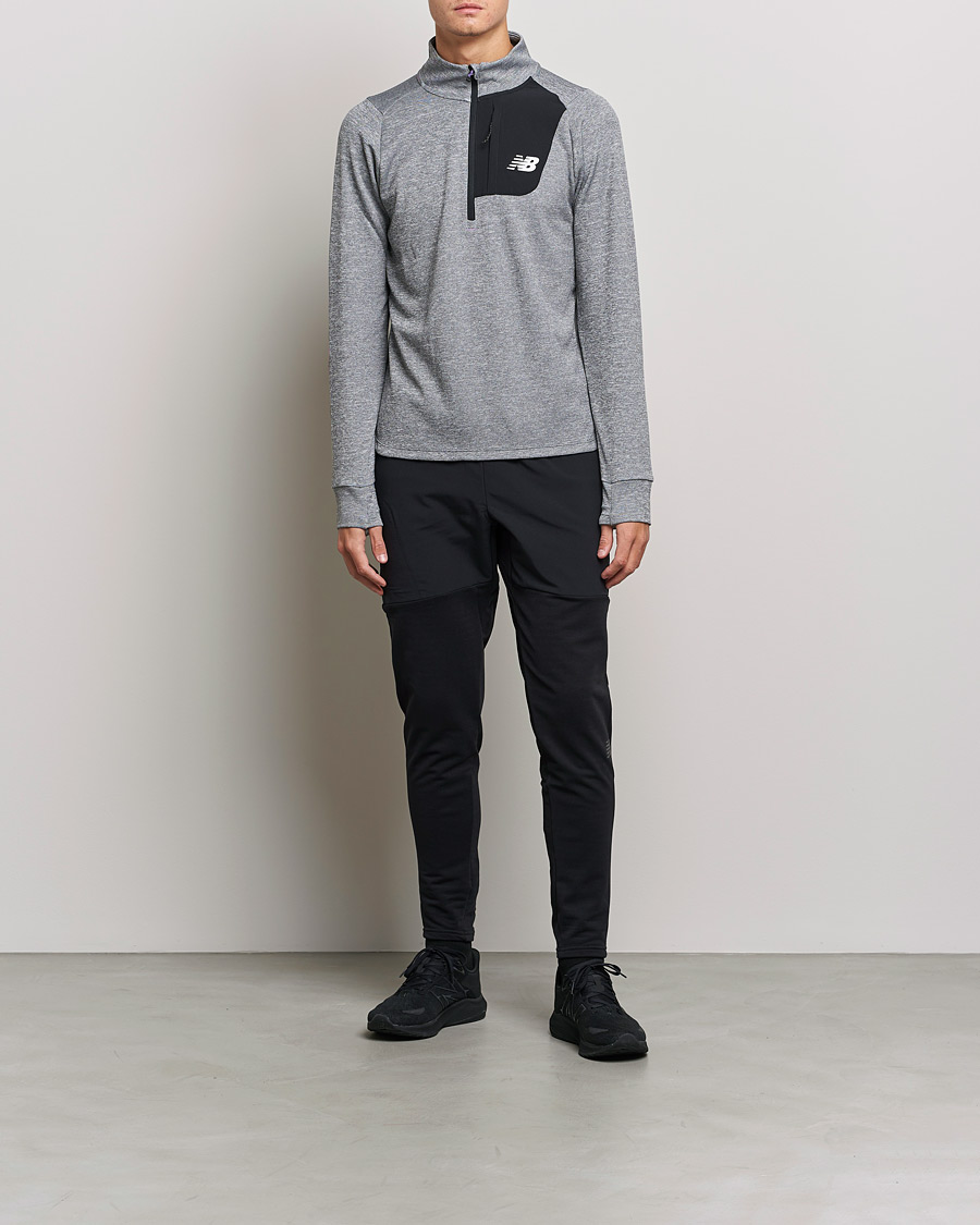 Heren | Truien | New Balance Running | All-Terrain Half Zip Grey