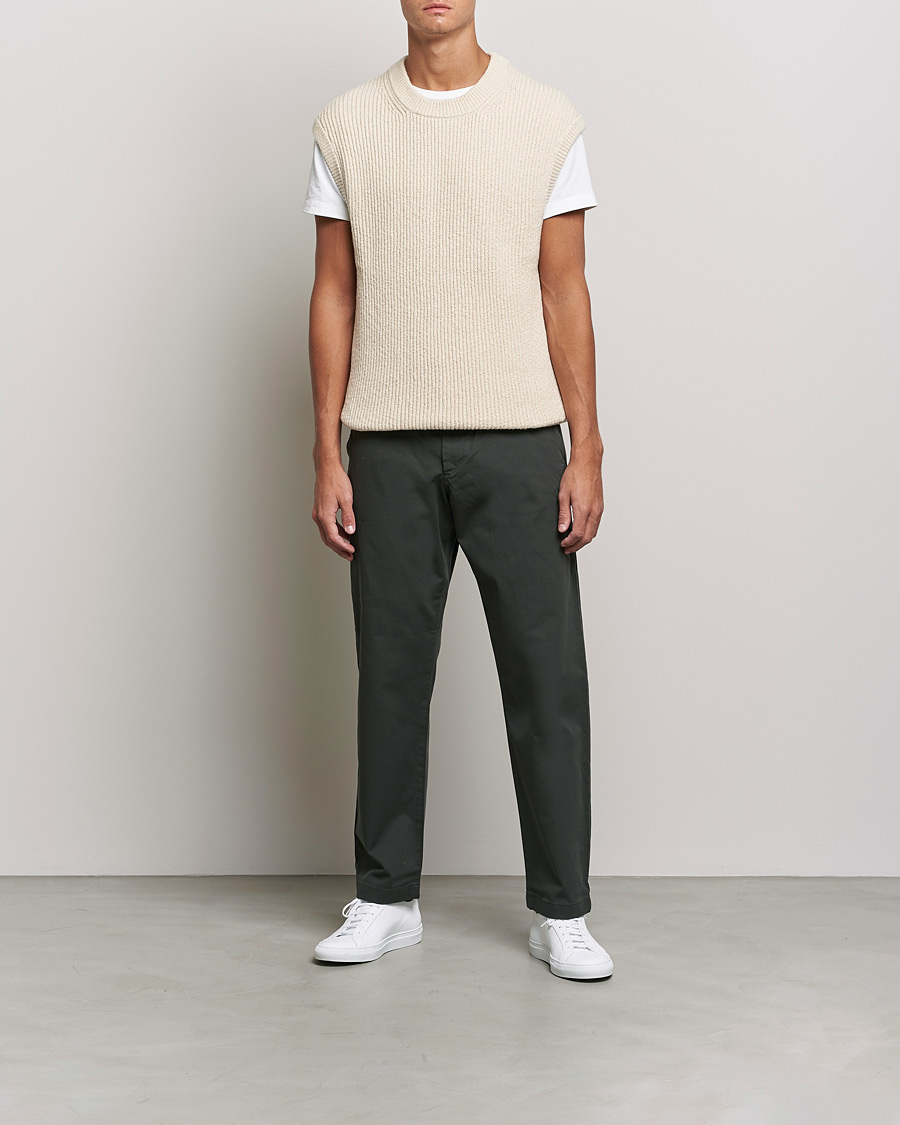 Heren | Broeken | NN07 | Alex Straight Fit Cotton Chinos Dark Army