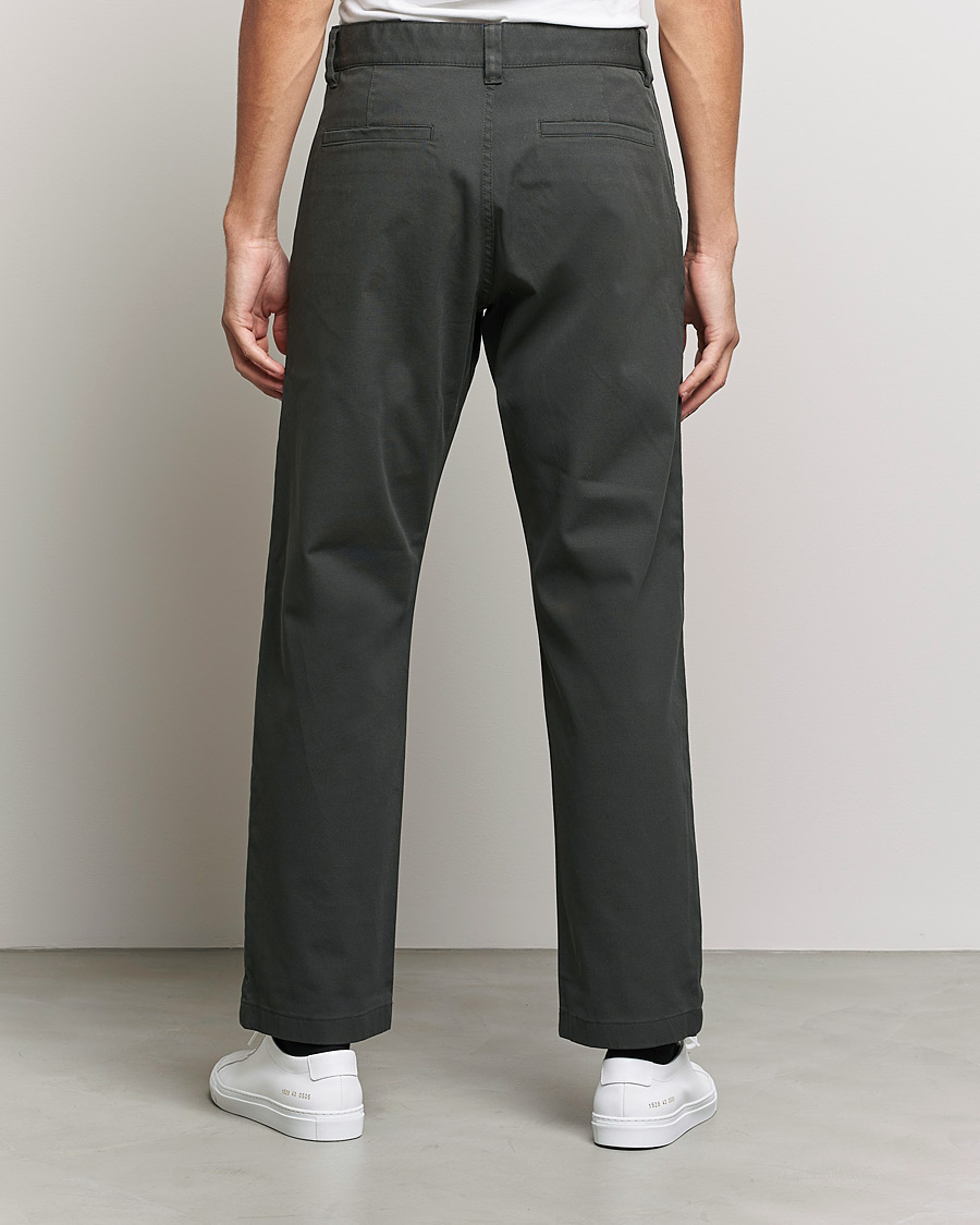 Heren | Broeken | NN07 | Alex Straight Fit Cotton Chinos Dark Army