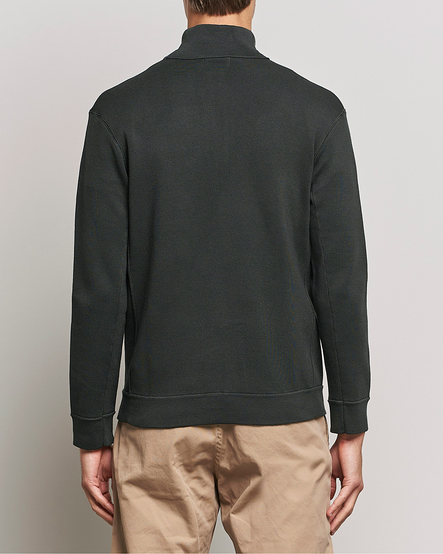 Heren | Truien | NN07 | Luis Knitted Full-Zip Sweater Dark Army