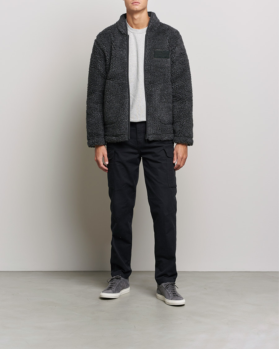 Heren | Truien | NN07 | Morten Fleece Full Zip Dark Army