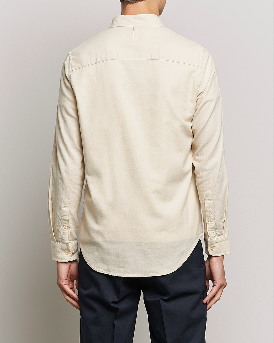 Heren | Overhemden | NN07 | Arne Brushed Flannel Shirt Ecru