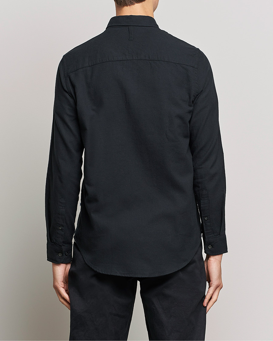 Heren | Overhemden | NN07 | Arne Brushed Flannel Shirt Black