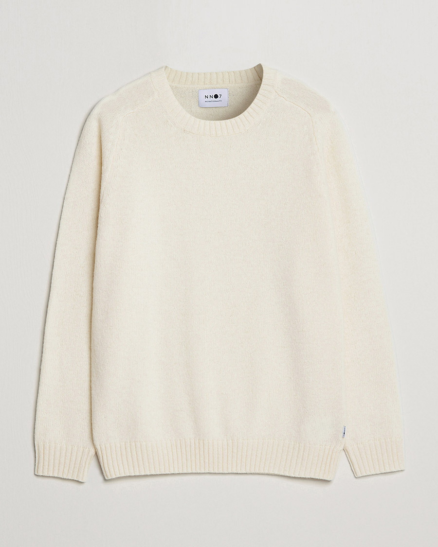 Heren | Truien | NN07 | Nathan Brushed Crew Neck Ecru