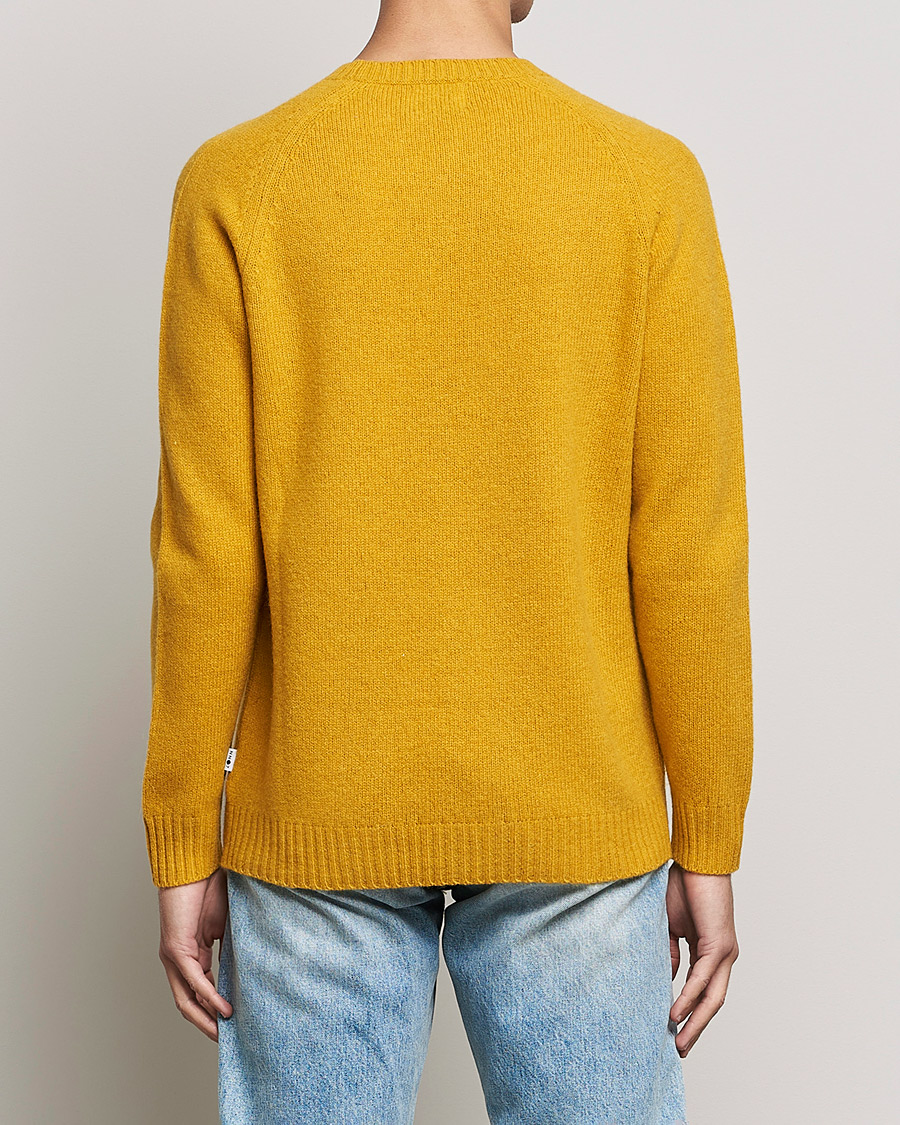 Heren | Truien | NN07 | Nathan Brushed Crew Neck Yellow