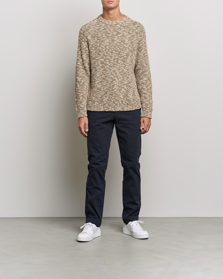 Heren | Truien | NN07 | Jesse Cotton Knitted Sweater Pyramid Melange