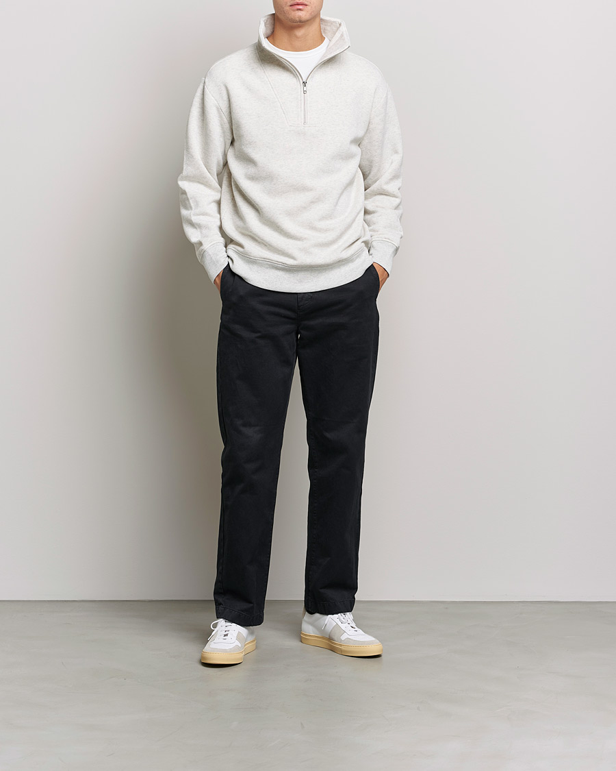Heren | Truien | NN07 | Briggs Jersey Half Zip Oat