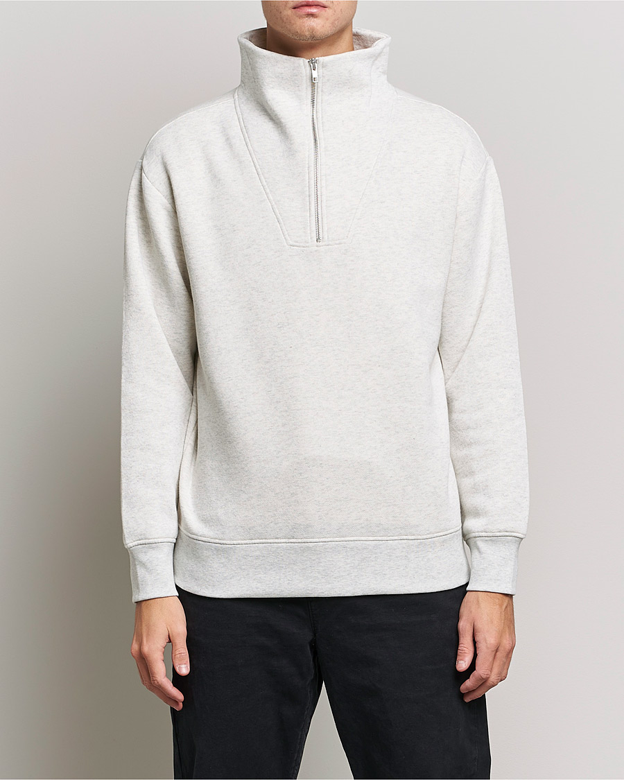 Heren | Truien | NN07 | Briggs Jersey Half Zip Oat