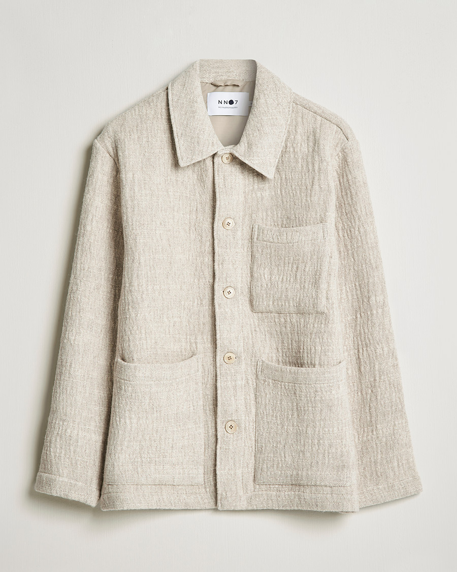 Heren | Overhemden | NN07 | Ibrahim Structured Overshirt Off White