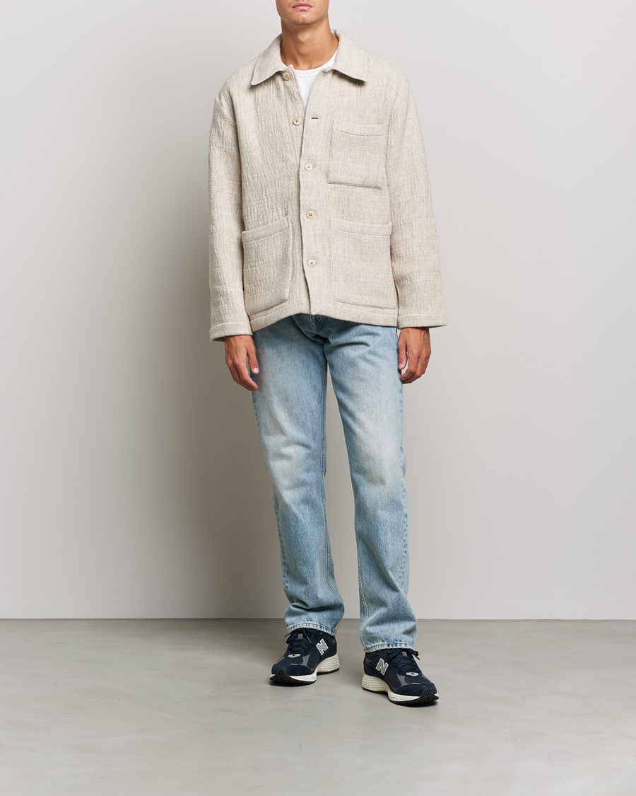 Heren | Overhemden | NN07 | Ibrahim Structured Overshirt Off White