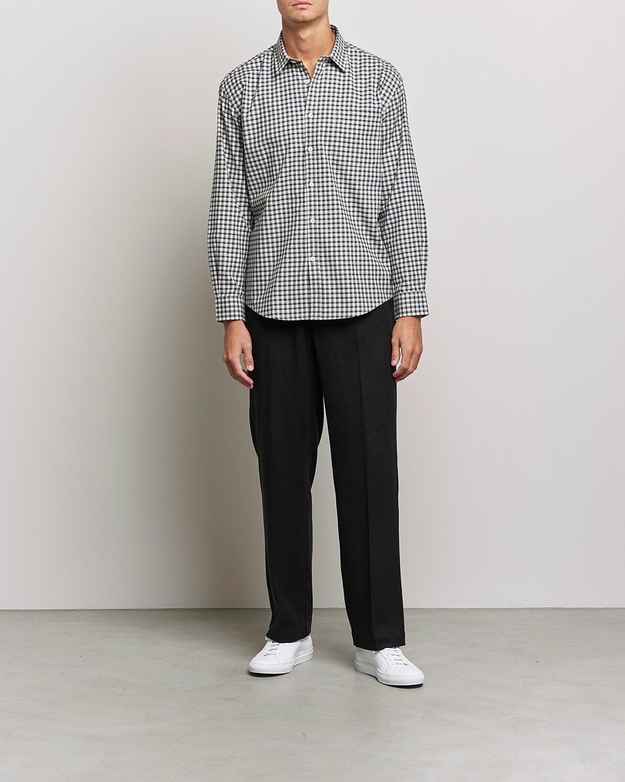 Heren | Overhemden | NN07 | Deon Cotton Checked Shirt Black/White