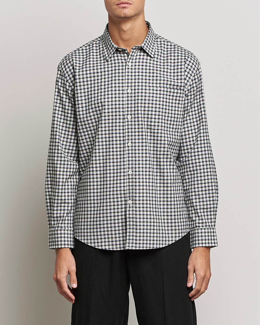 Heren | Overhemden | NN07 | Deon Cotton Checked Shirt Black/White
