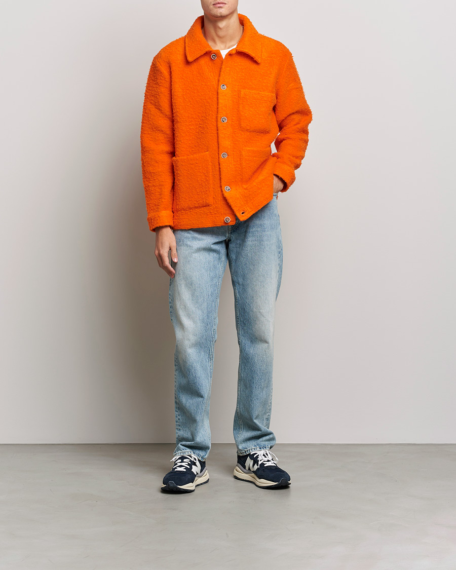 Heren | Truien | NN07 | Olav Fleece Jacket Bright Orange