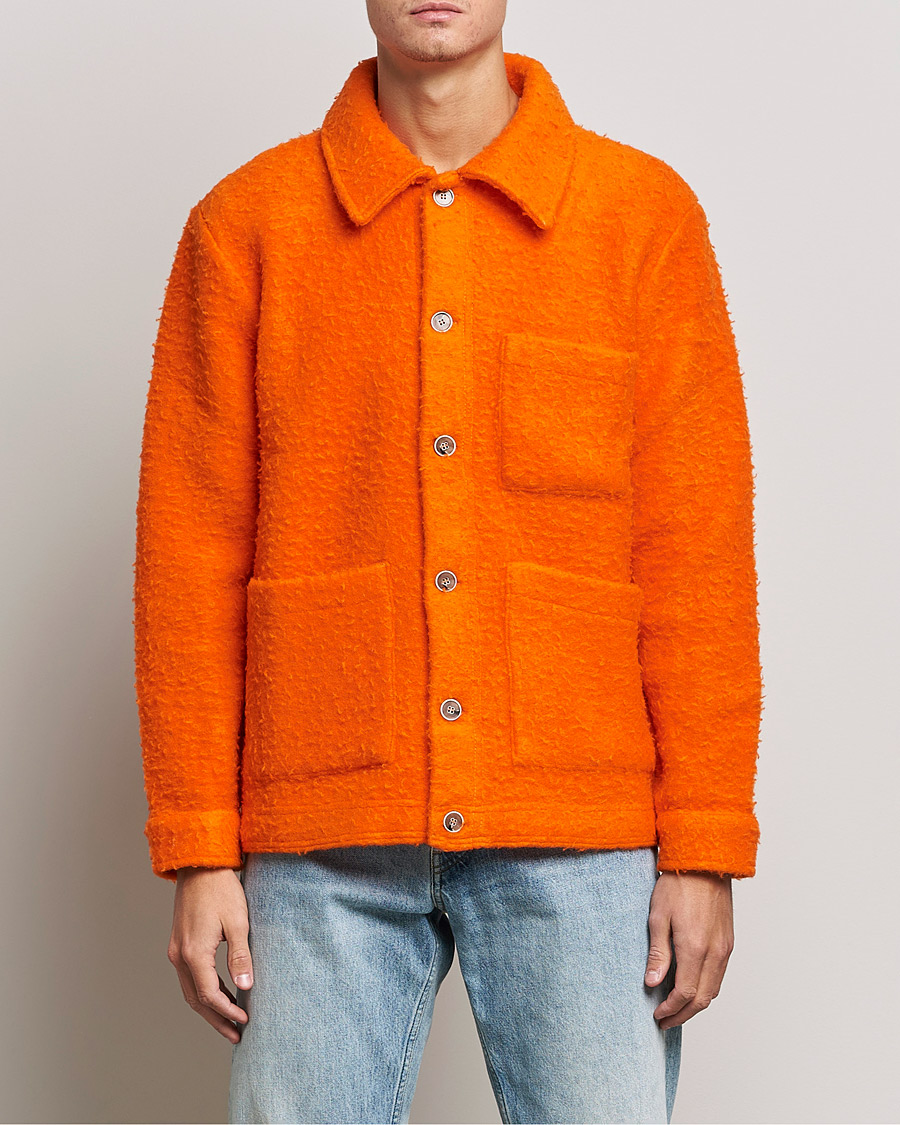 Heren | Truien | NN07 | Olav Fleece Jacket Bright Orange