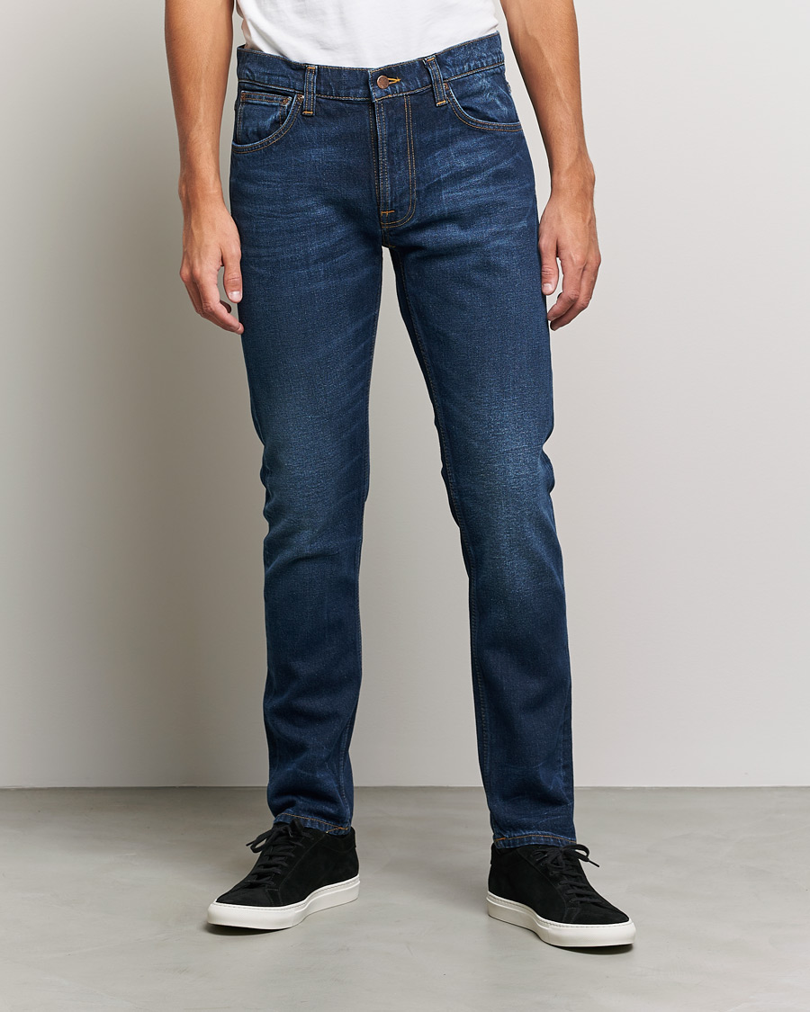 Heren | Jeans | Nudie Jeans | Lean Dean Organic Jeans Blue Thunder