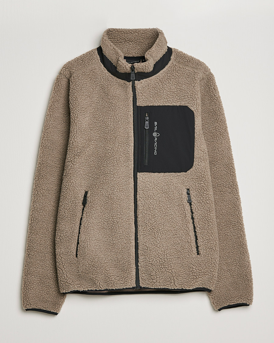 Heren | Truien | Sail Racing | Bowman Pile Zip Jacket Sand