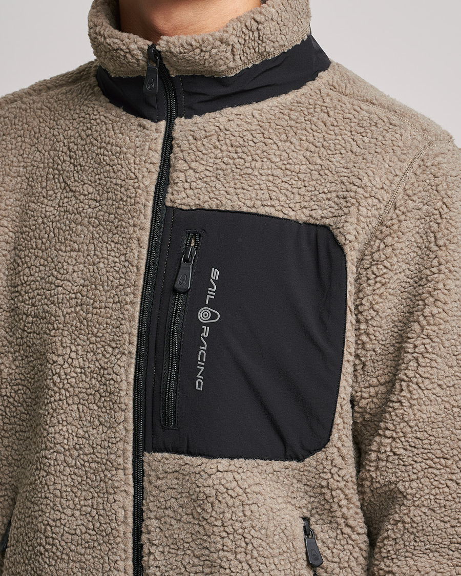 Heren | Truien | Sail Racing | Bowman Pile Zip Jacket Sand