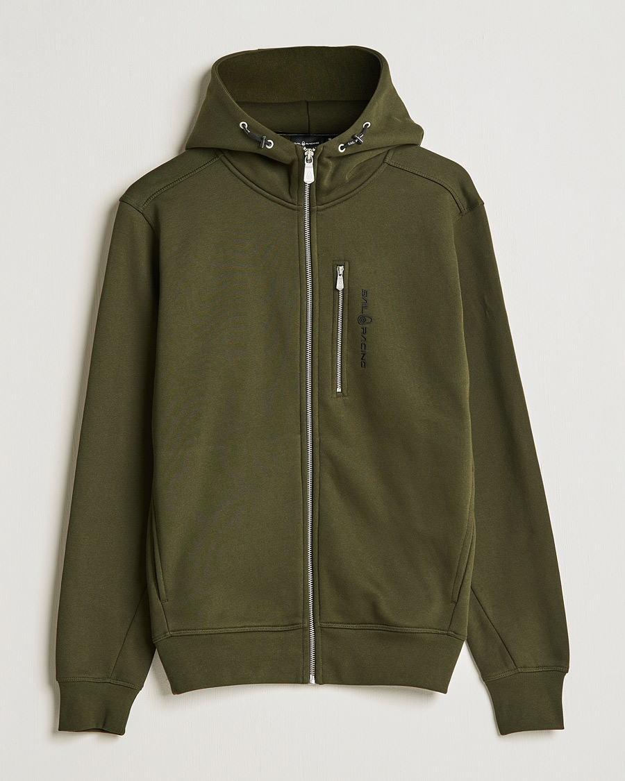 Heren | Truien | Sail Racing | Bowman Zip Hood Dark Forest