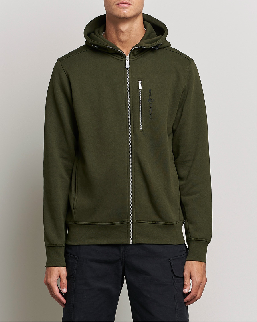 Heren | Truien | Sail Racing | Bowman Zip Hood Dark Forest