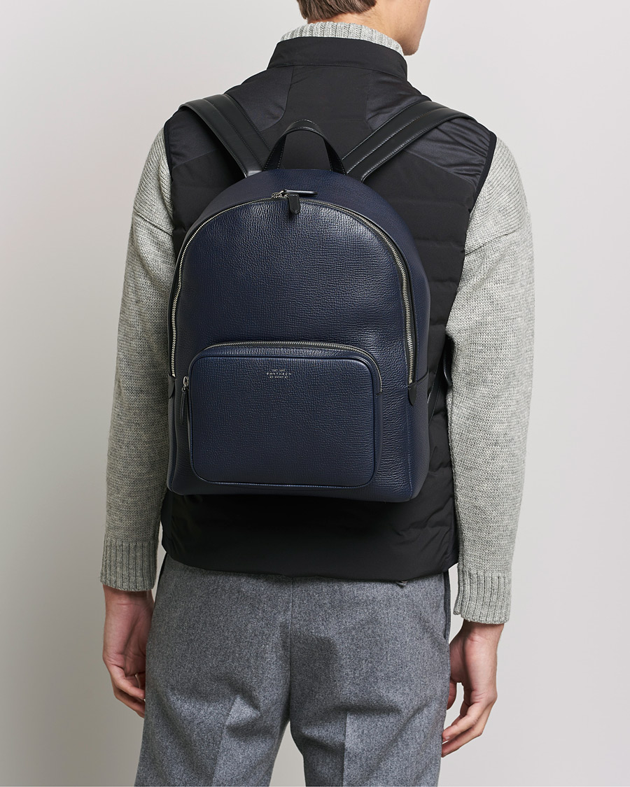 Heren |  | Smythson | Ludlow Everyday Backpack Navy