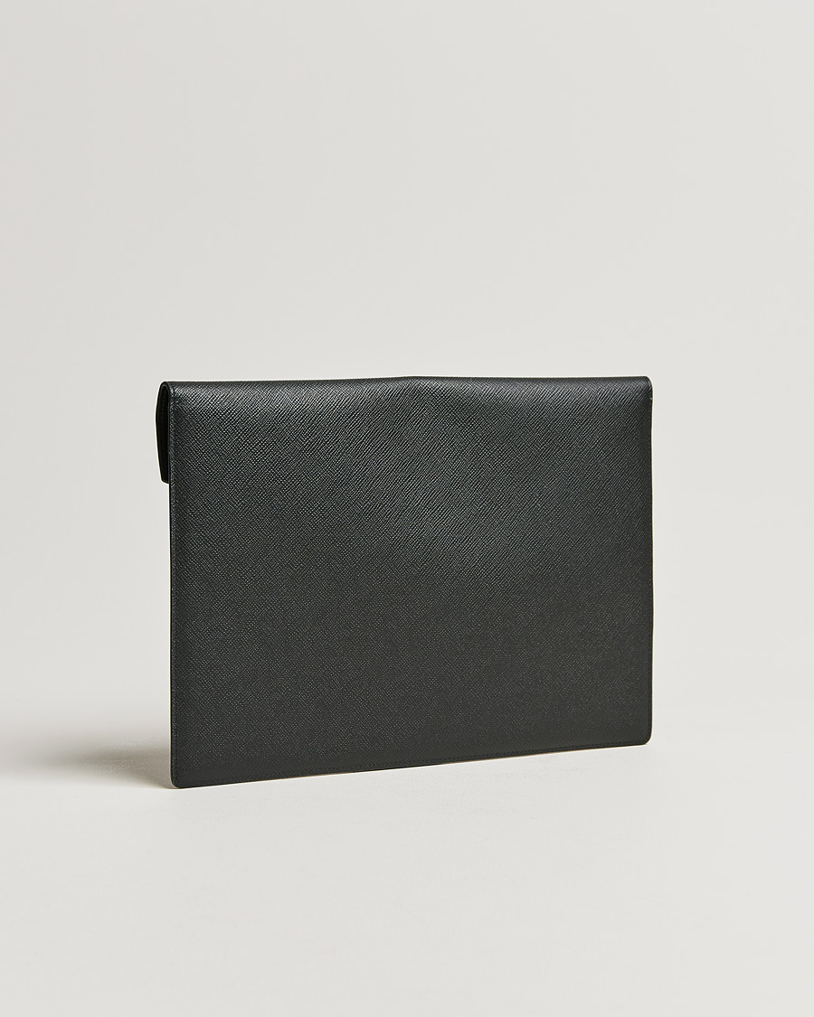 Heren |  | Smythson | Panama Leather Large Envelope Portfolio Black
