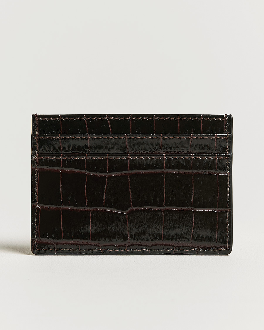 Heren | Accessoires | Smythson | Mara Flat Cardholder Dark Brown