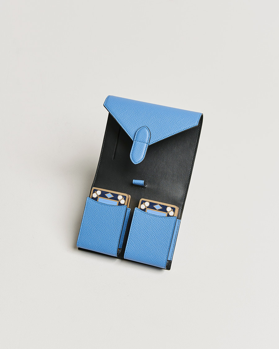 Heren |  | Smythson | Double Playing Case Nile Blue