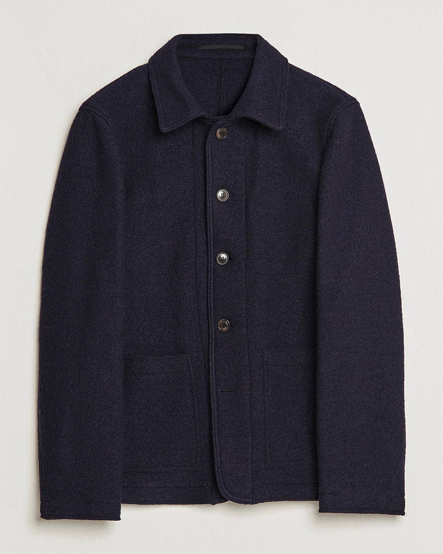 Heren | Blazers | Tiger of Sweden | Gio Knitted Wool Blazer Light Ink